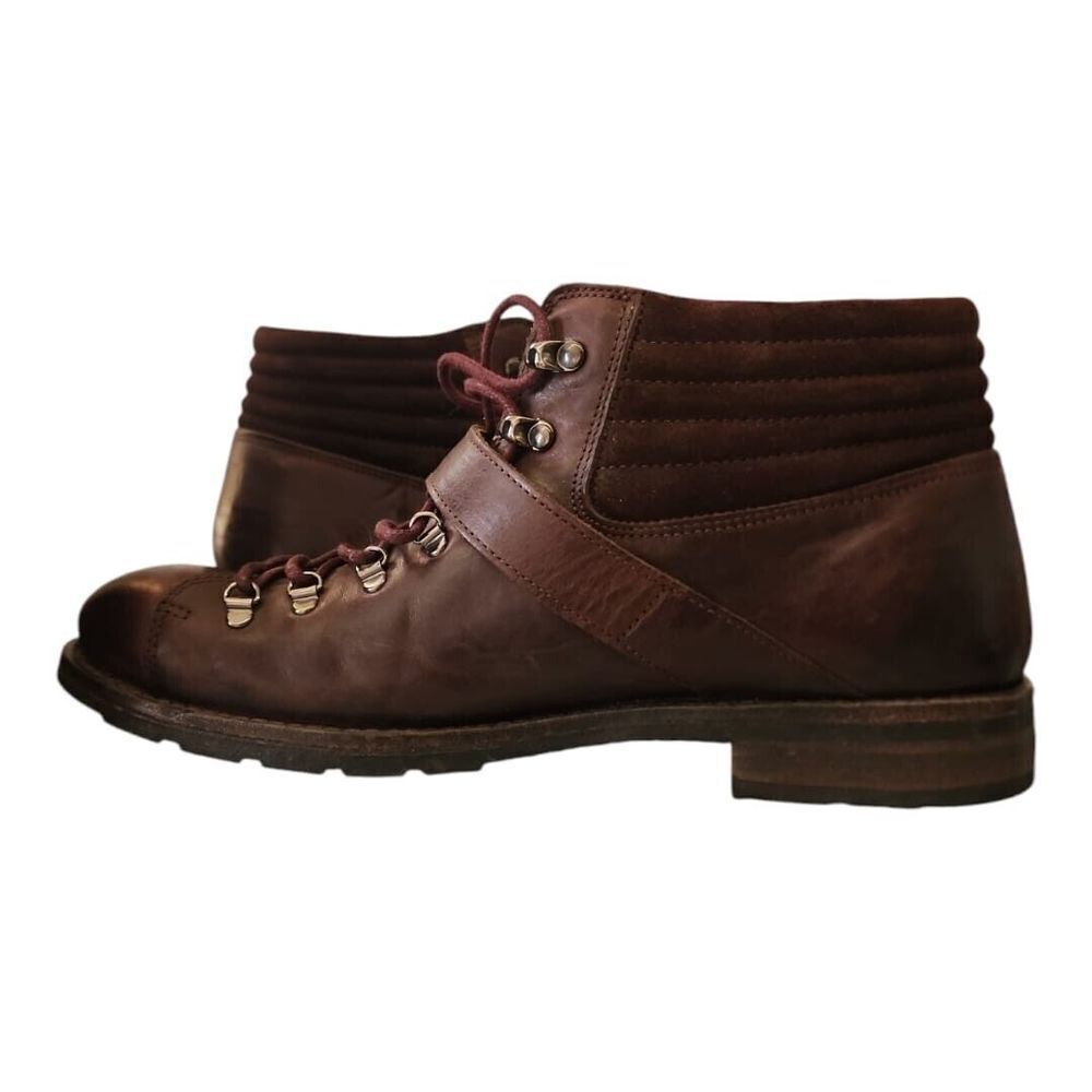 Sebago Laney Hiker Boot Burgundy Leather Buckle Lace Up Size 10 - Picture 11 of 15